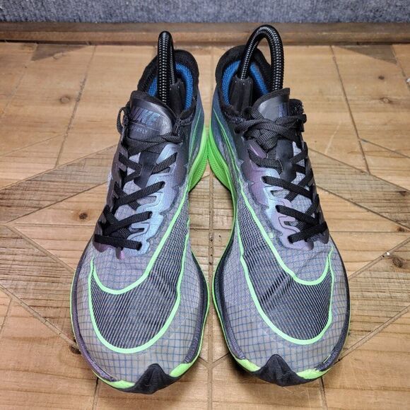 NIKE Shoes Mens 6 Women's 7.5  ZoomX Vaporfly NEXT%‎ 2 Green Running  AO4568-400 - Picture 3 of 12